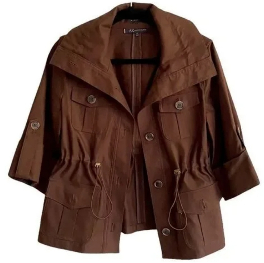 Anne Klein Drawstring Utility Jacket - image 1